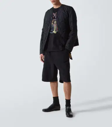 Junya Watanabe AC/DC printed caped cotton jersey T-shirt | Thumbnail 3