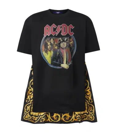 Junya Watanabe AC/DC printed caped cotton jersey T-shirt | Thumbnail 1