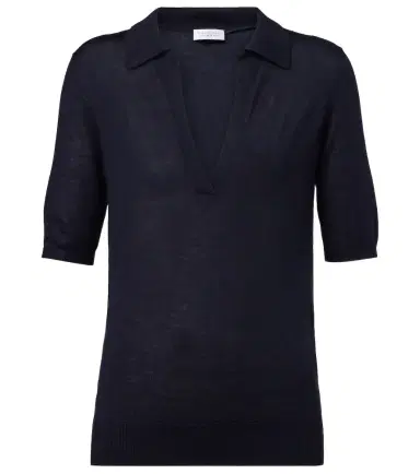 Gabriela Hearst Frank cashmere and silk polo shirt | Thumbnail 1