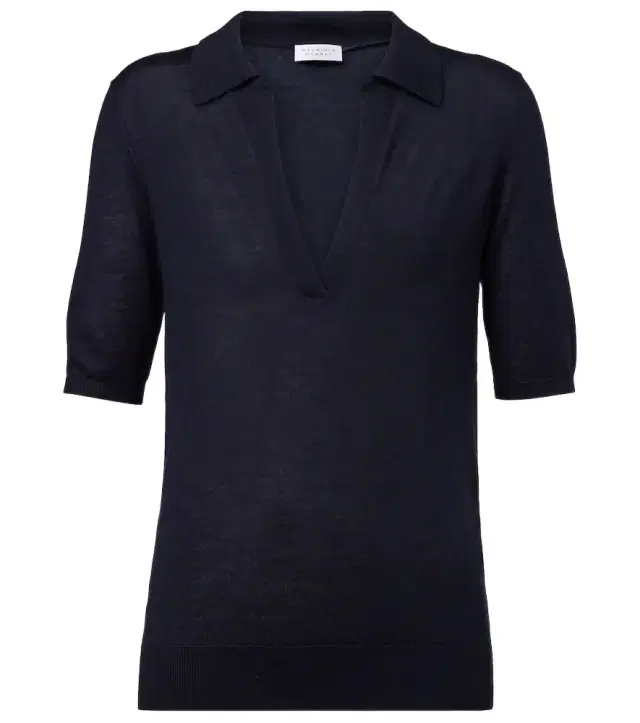 Gabriela Hearst Frank cashmere and silk polo shirt