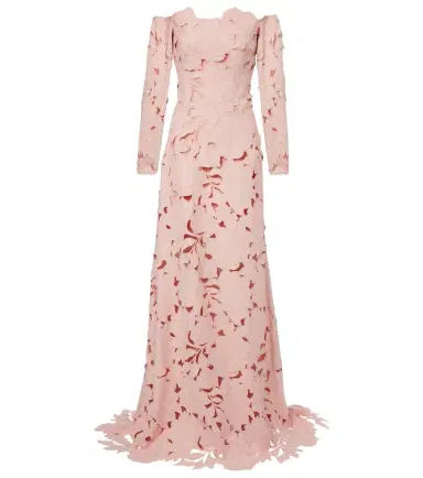 Costarellos Kasia floral off-shoulder lace gown | Thumbnail 1