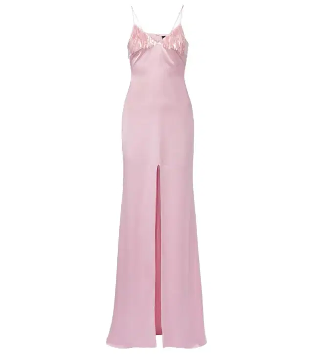 David Koma Sequined satin gown