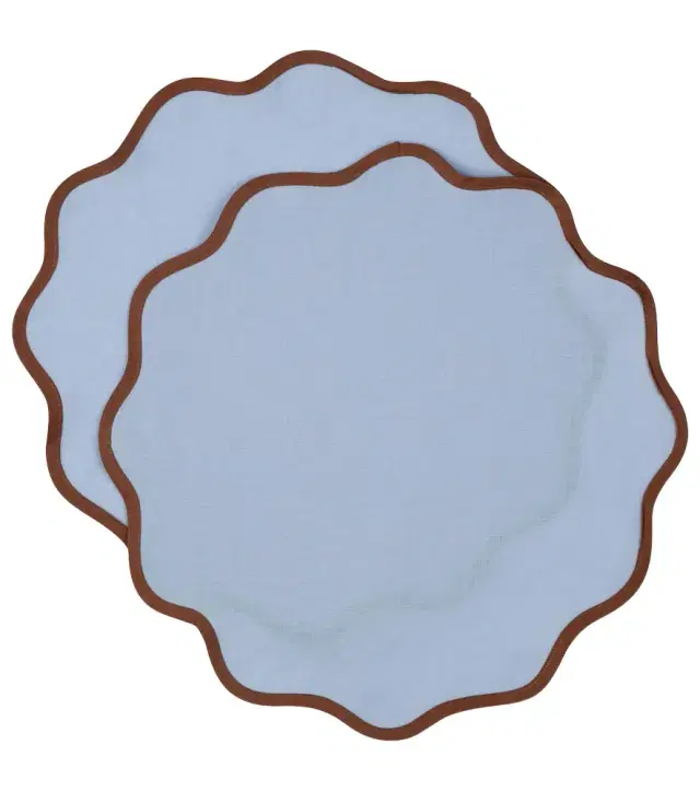 La DoubleJ Rainbow Sky Cloud set of 2 placemats