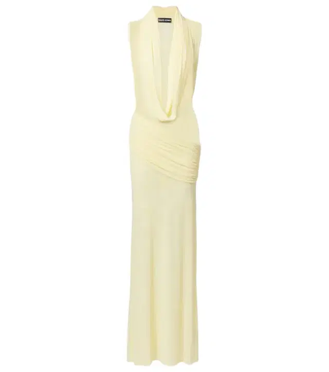 David Koma Semi-sheer gown