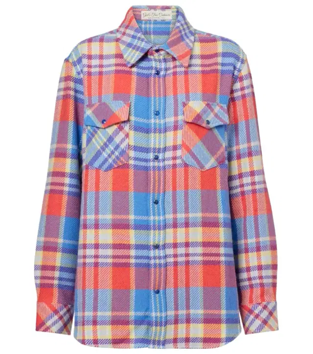 Creator plaid cashmere shirt