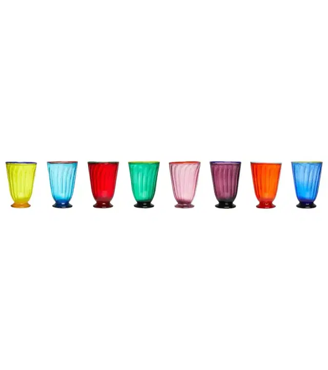 La DoubleJ Rainbow set of 8 glasses