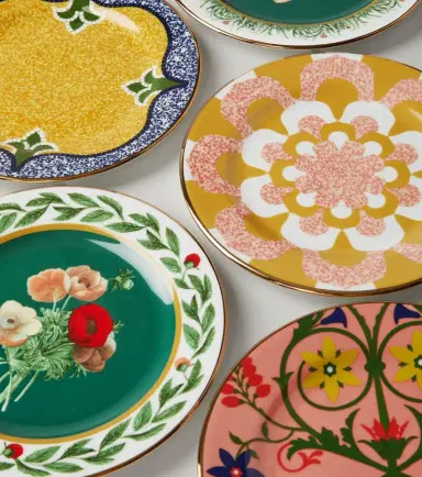 La DoubleJ Libellula set of 6 dessert plates | Thumbnail 4