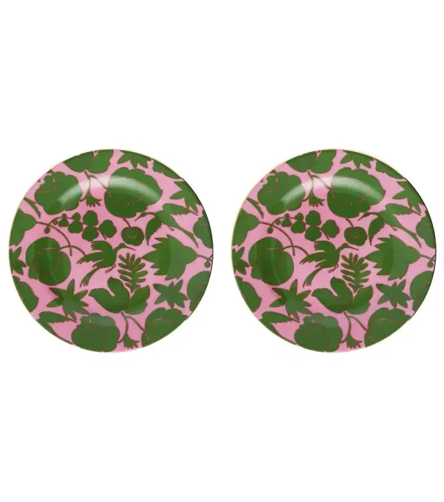 La DoubleJ Wildbird set of 2 dessert plates