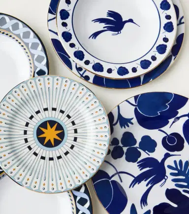 La DoubleJ Wildbird set of 2 dinner plates | Thumbnail 2
