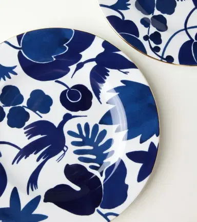 La DoubleJ Wildbird set of 2 dinner plates | Thumbnail 3