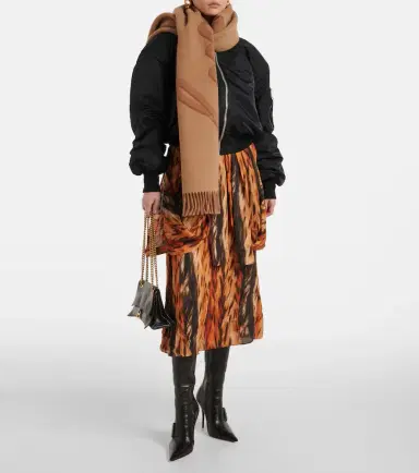 Balenciaga Wool and cashmere scarf | Thumbnail 5
