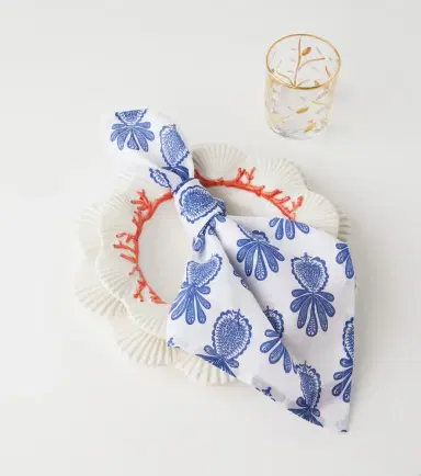 La DoubleJ Large set of 6 printed linen napkins | Thumbnail 2