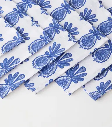 La DoubleJ Large set of 6 printed linen napkins | Thumbnail 3