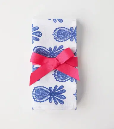 La DoubleJ Large set of 6 printed linen napkins | Thumbnail 4