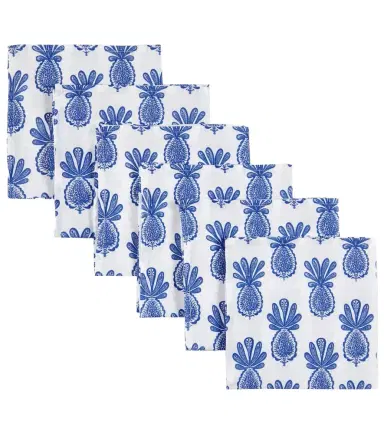 La DoubleJ Large set of 6 printed linen napkins | Thumbnail 1