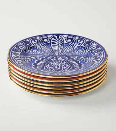 La DoubleJ Pineapple set of 6 dessert plates | Thumbnail 2