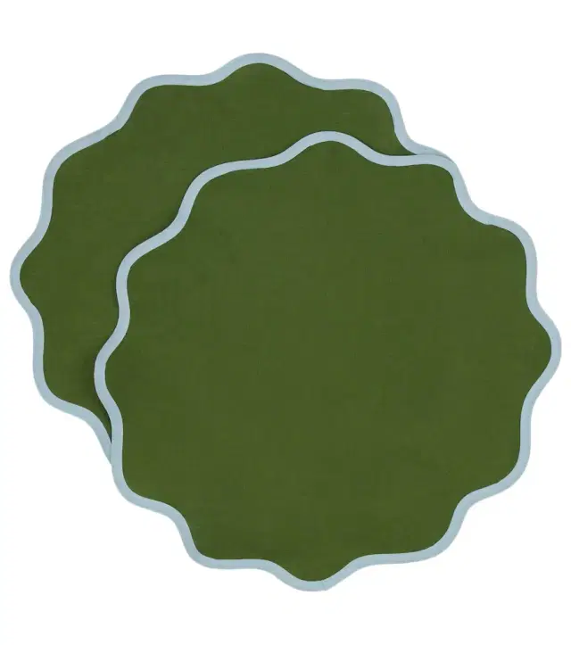 La DoubleJ Rainbow Bosco Cloud set of 2 placemats
