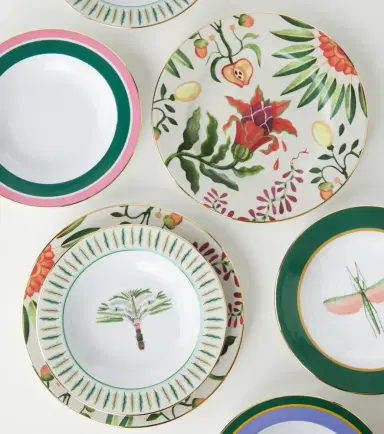 La DoubleJ Libellula set of 2 porcelain soup plates | Thumbnail 3