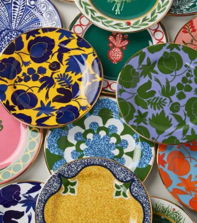 La DoubleJ Wildbird set of 6 dessert plates | Thumbnail 2
