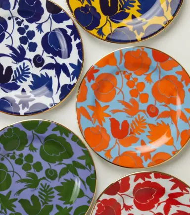 La DoubleJ Wildbird set of 6 dessert plates | Thumbnail 4