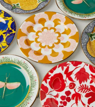 La DoubleJ Libellula set of 2 dessert plates | Thumbnail 3