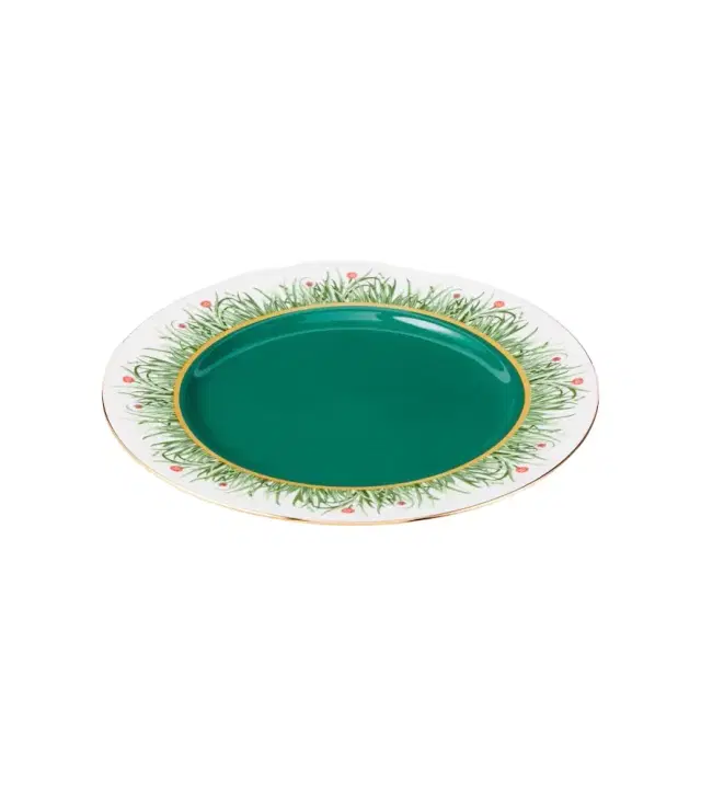 La DoubleJ Libellula porcelain charger plate
