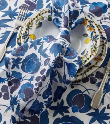 La DoubleJ Large set of 6 floral napkins | Thumbnail 2