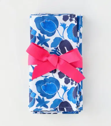 La DoubleJ Large set of 6 floral napkins | Thumbnail 3