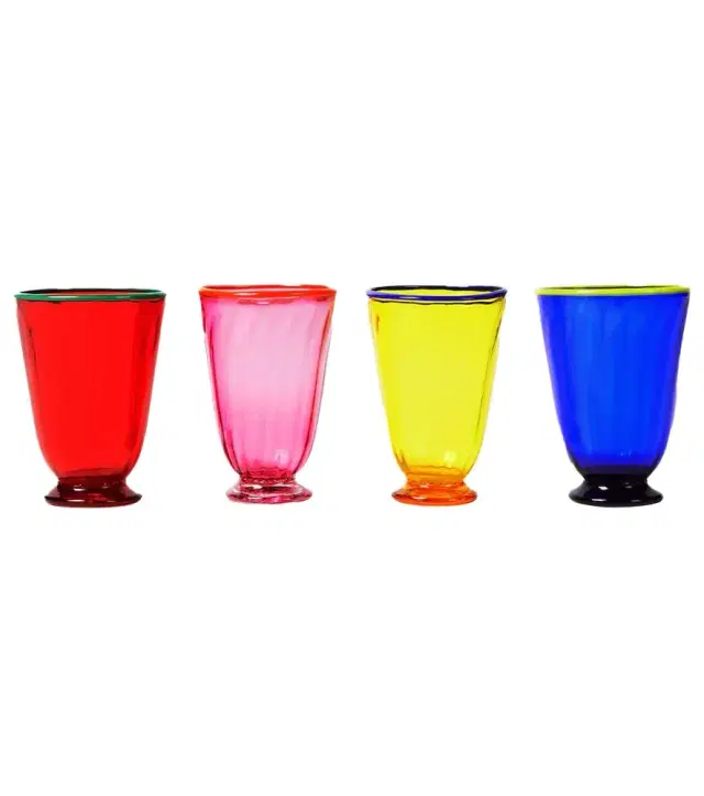 La DoubleJ Rainbow set of 4 glasses