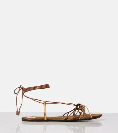 Saint Laurent Babylone Cassandre leather sandals | Thumbnail 4 Saint Laurent Babylone Cassandre leather sandals | Thumbnail 4