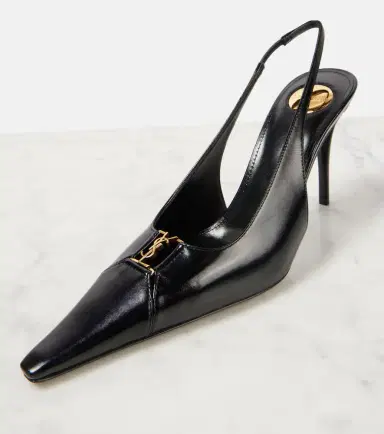 Saint Laurent Babylone Breteuil 90 leather slingback pumps | Thumbnail 4 Saint Laurent Babylone Breteuil 90 leather slingback pumps | Thumbnail 4