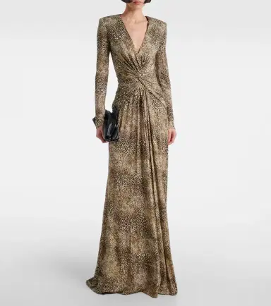 Elie Saab Animalier printed jersey gown | Thumbnail 2
