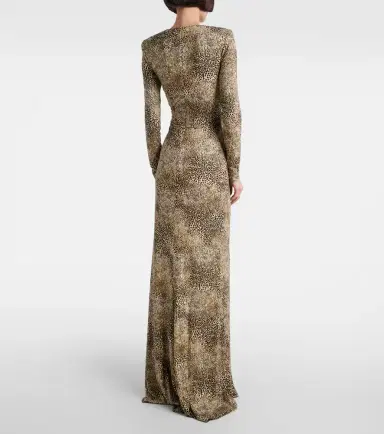 Elie Saab Animalier printed jersey gown | Thumbnail 3