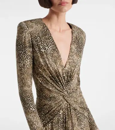 Elie Saab Animalier printed jersey gown | Thumbnail 4