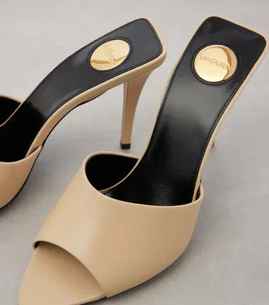 Saint Laurent Romy 90 leather mules | Thumbnail 3