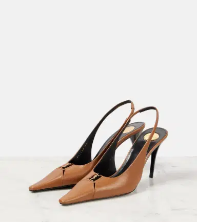 Saint Laurent Babylone Breteuil 90 leather slingback pumps | Thumbnail 3 Saint Laurent Babylone Breteuil 90 leather slingback pumps | Thumbnail 3