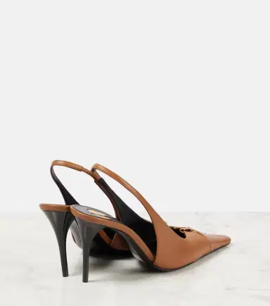 Saint Laurent Babylone Breteuil 90 leather slingback pumps | Thumbnail 4 Saint Laurent Babylone Breteuil 90 leather slingback pumps | Thumbnail 4