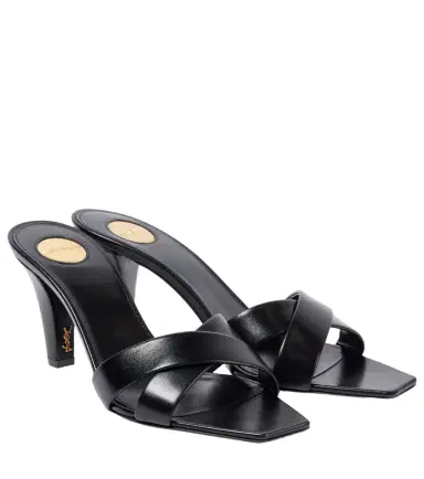 Saint Laurent Jill 75 leather mules | Thumbnail 1 Saint Laurent Jill 75 leather mules | Thumbnail 1