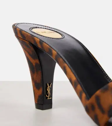 Saint Laurent Jill 75 leopard-print satin mules | Thumbnail 2 Saint Laurent Jill 75 leopard-print satin mules | Thumbnail 2