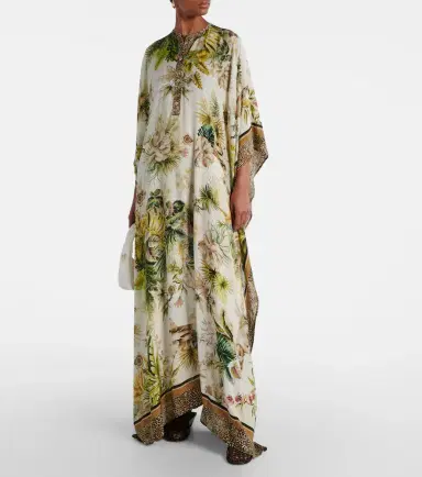 Elie Saab Savannah printed chiffon kaftan | Thumbnail 2