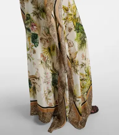 Elie Saab Savannah printed chiffon kaftan | Thumbnail 4
