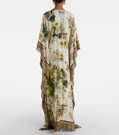 Elie Saab Savannah printed chiffon kaftan | Thumbnail 5