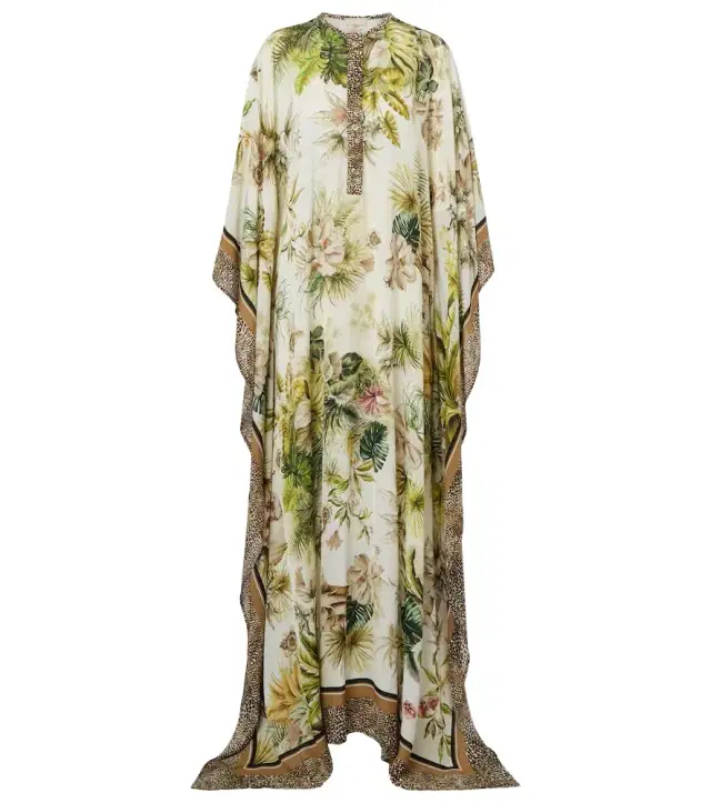 Elie Saab Savannah printed chiffon kaftan