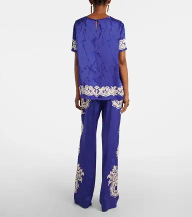 Etro Floral satin top | Thumbnail 3