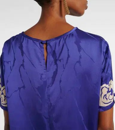 Etro Floral satin top | Thumbnail 4
