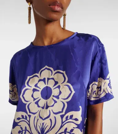 Etro Floral satin top | Thumbnail 6