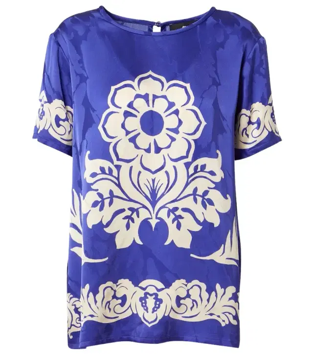 Etro Floral satin top
