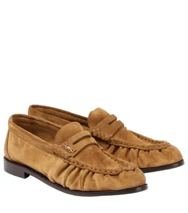 Saint Laurent Le Loafer suede penny loafers | Thumbnail 1