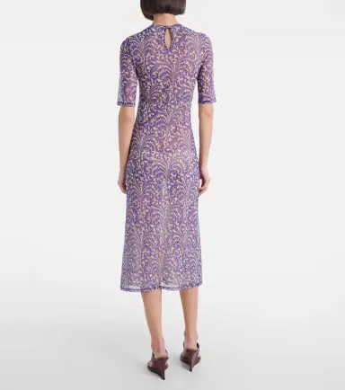 Etro Printed mesh midi dress | Thumbnail 3
