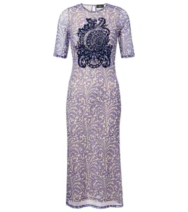 Etro Printed mesh midi dress | Thumbnail 1
